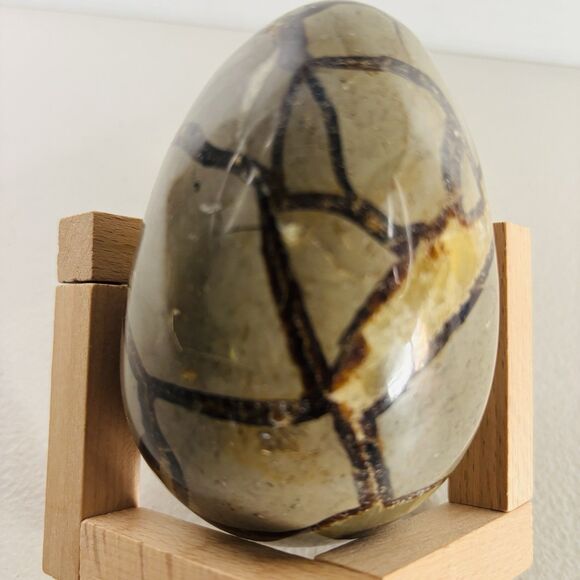 Stunning Septarian Dragon Quartz Crystal Geode Egg Stone Collectors Art Gift - Picture 5 of 14